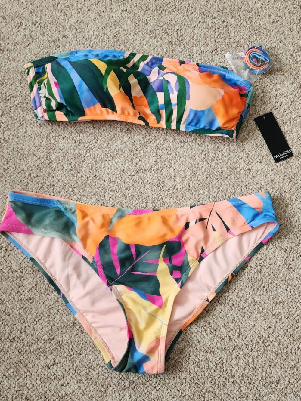 NWT Palisades Beach Club Women's Swimsuit Bikini Size Large